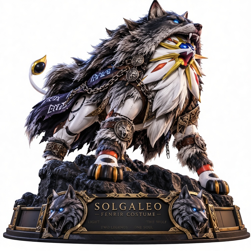 Solgaleo Fenrir Costume Statue free 3D printable STL
