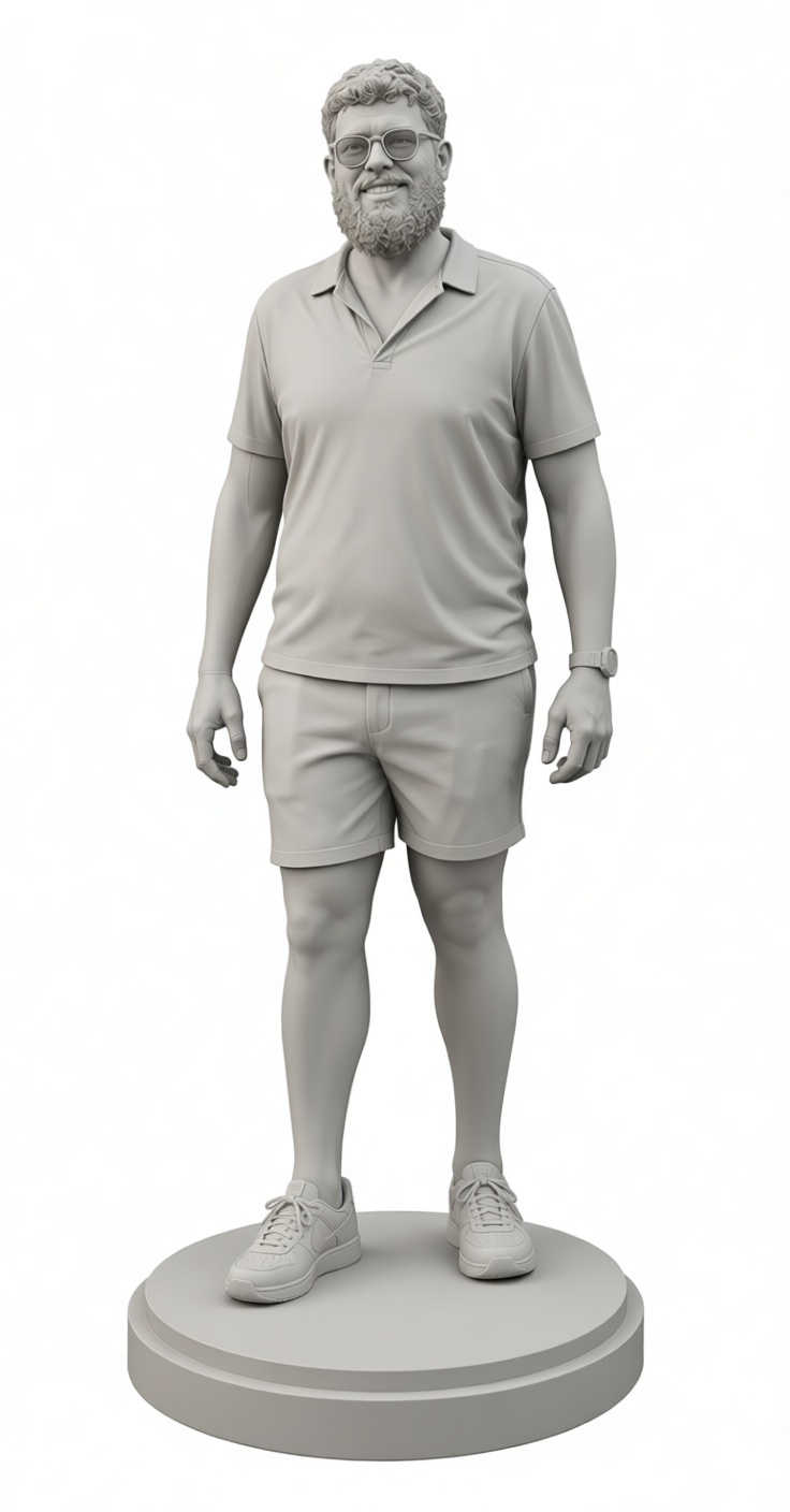 Bearded Man Figurine free 3D printable STL
