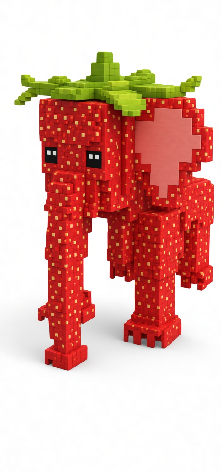 Strawberry Elephant Figurine free 3D printable STL