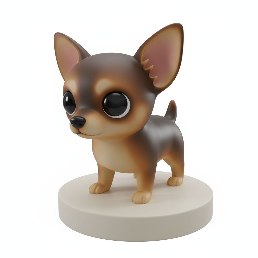Chihuahua Dog Figurine free 3D printable STL