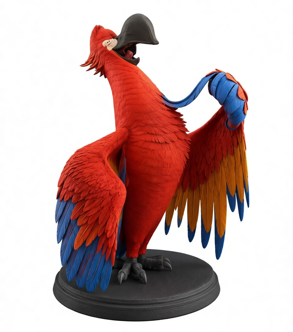 Iago Parrot Figurine free 3D printable STL