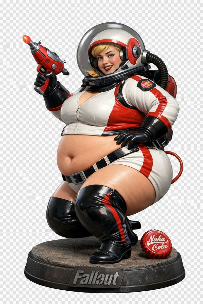 Nuka Cola Space Woman free 3D printable STL