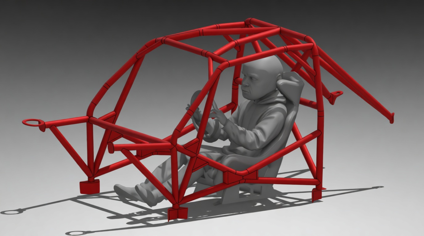 Race Car Driver Miniature free 3D printable STL