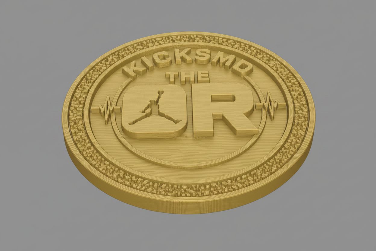 KickSMD Coin Model free 3D printable STL