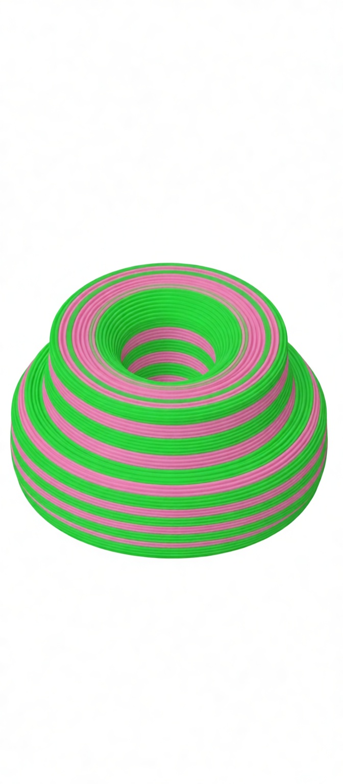 Striped Donut Vase free 3D printable STL