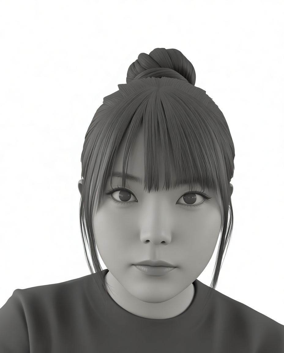 Asian Woman Bust free 3D printable STL