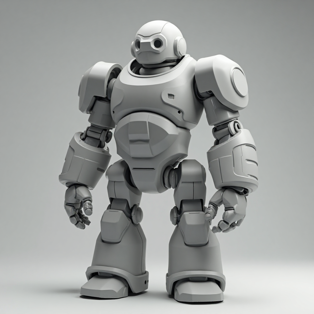 Chunky Robot Figurine free 3D printable STL