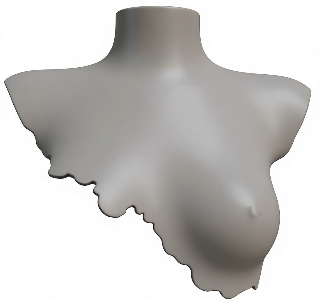 Female Torso Sculpture free 3D printable STL