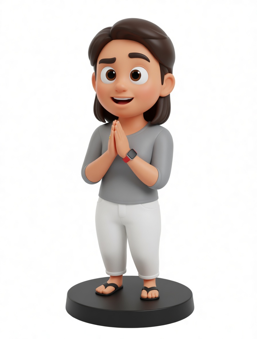 Smiling Woman Figurine free 3D printable STL