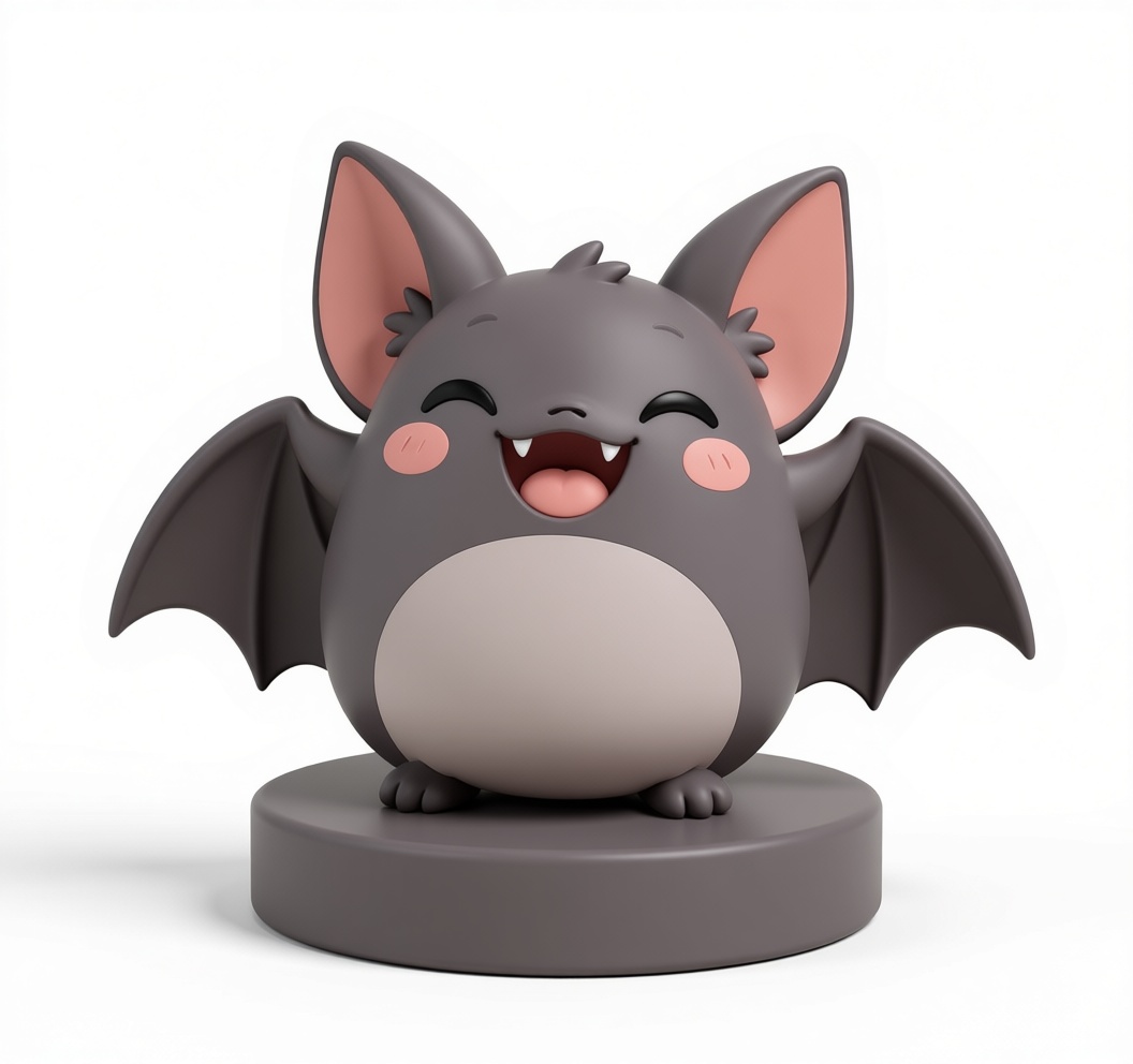 Cute Bat Figurine free 3D printable STL