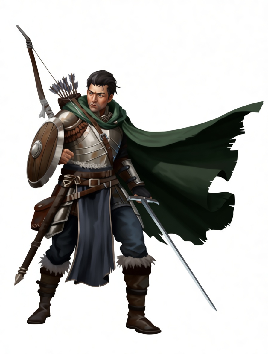 Medieval Ranger Figurine free 3D printable STL