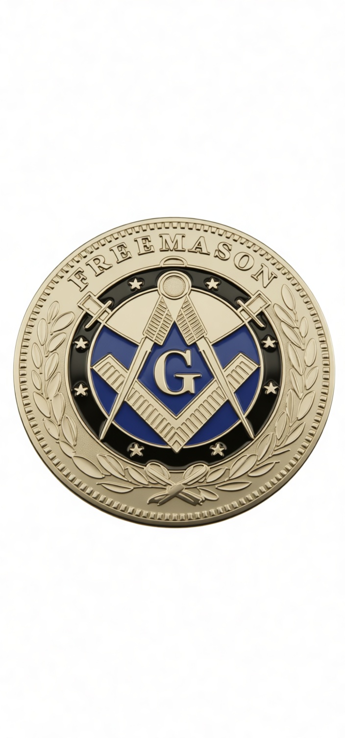 Freemason Emblem Coin free 3D printable STL