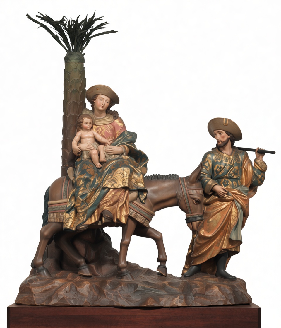 Flight to Egypt Statue free 3D printable STL