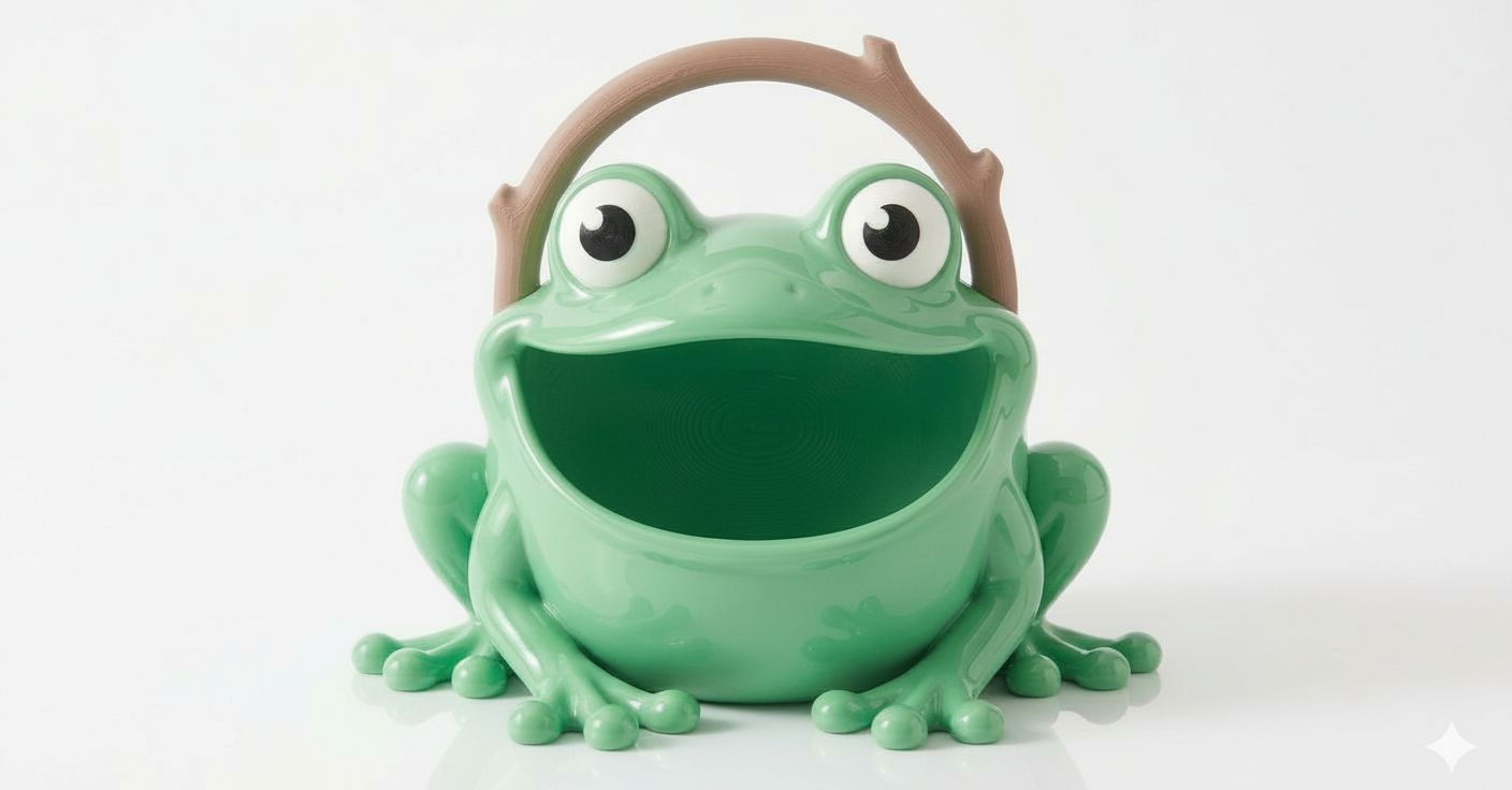 Happy Frog Basket free 3D printable STL