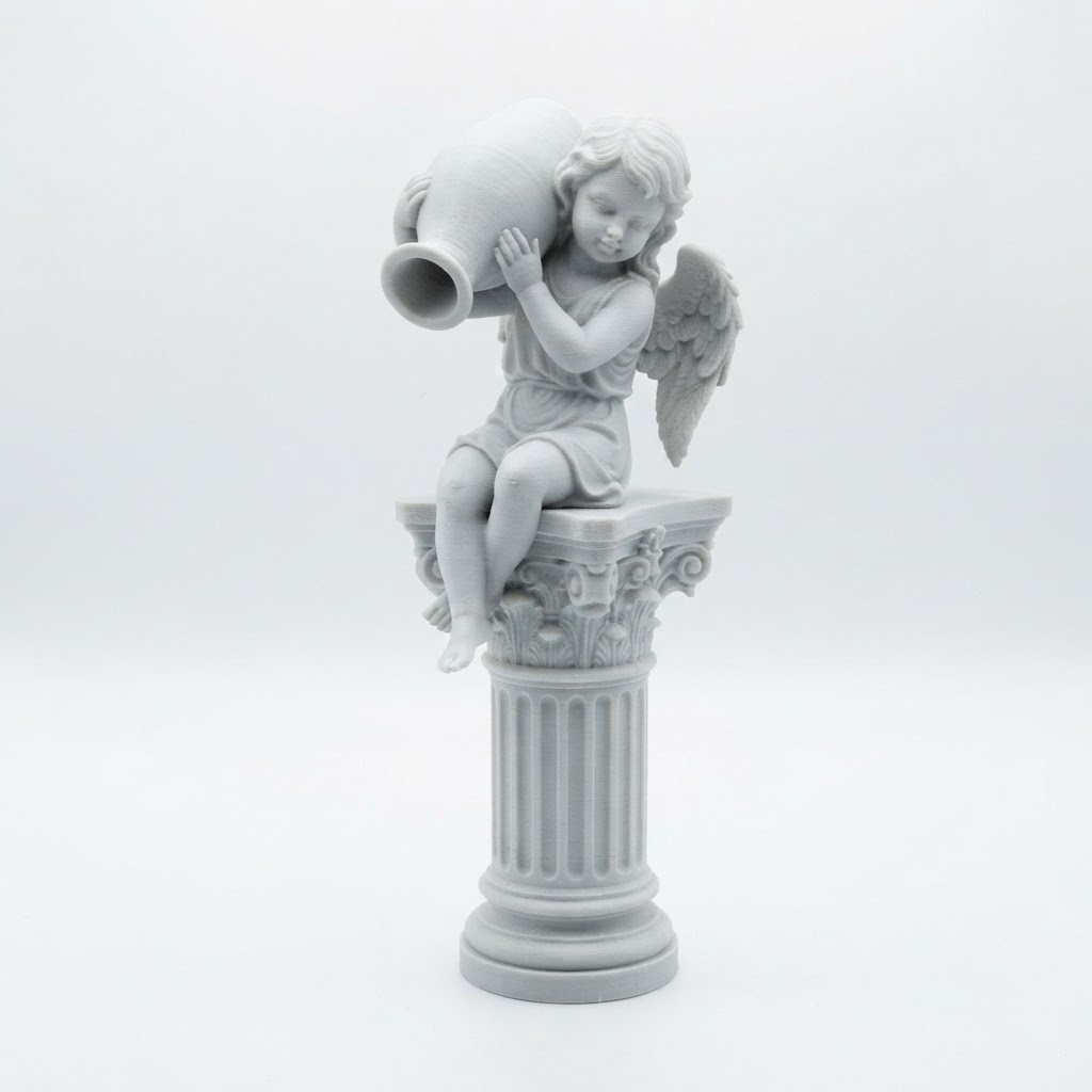 Cherub Statue Figurine free 3D printable STL