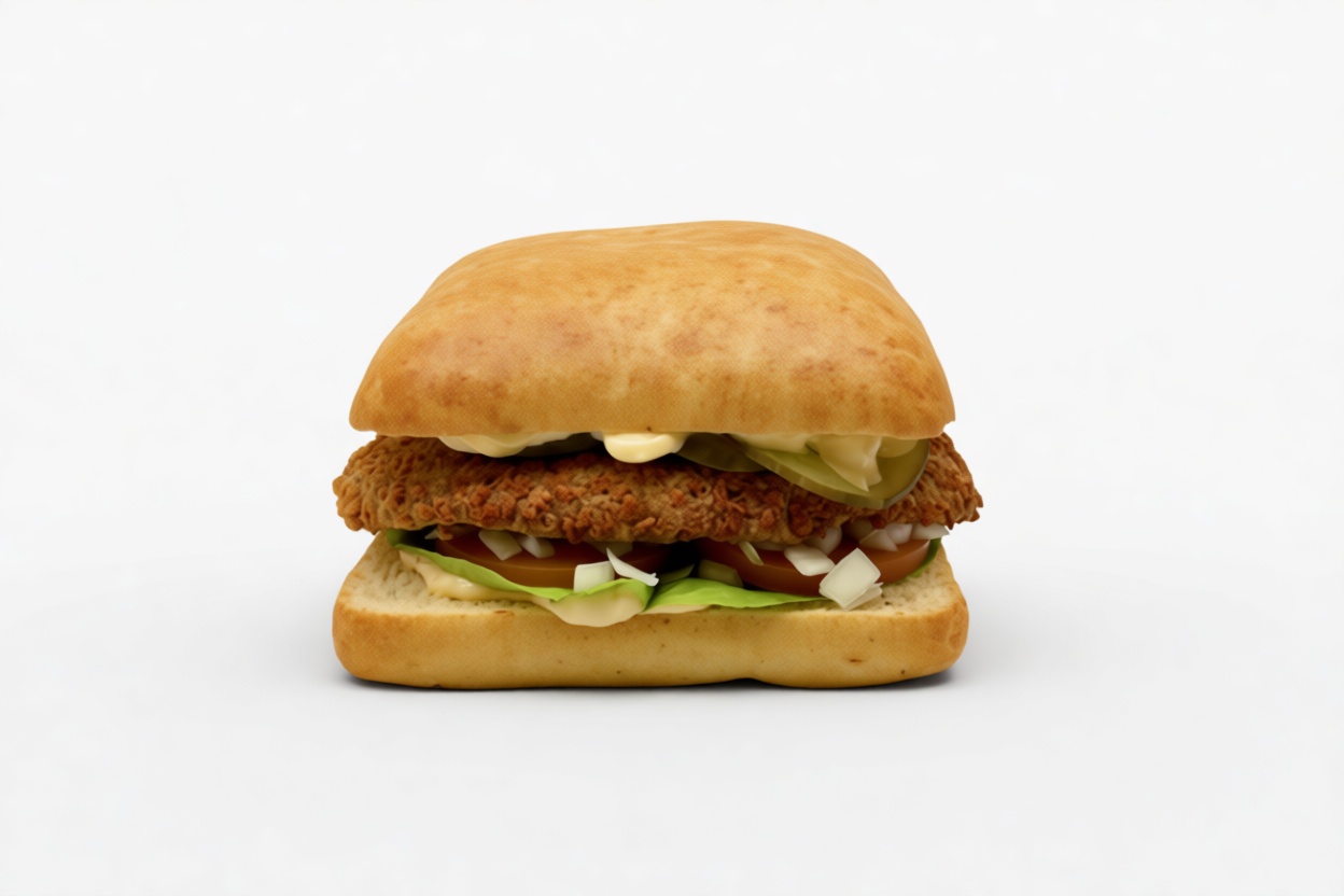 Fried Chicken Sandwich Model free 3D printable STL