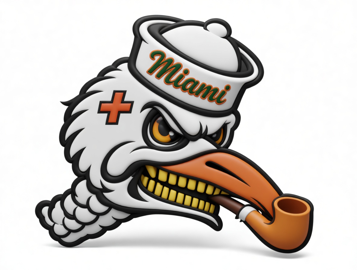 Miami Ibis Mascot Figurine free 3D printable STL