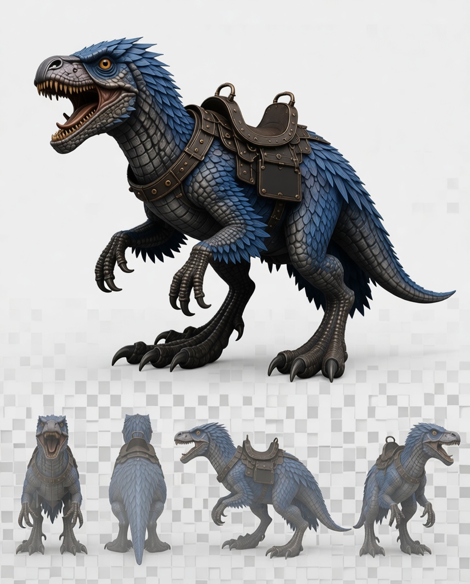 Raptor Dinosaur Figurine free 3D printable STL