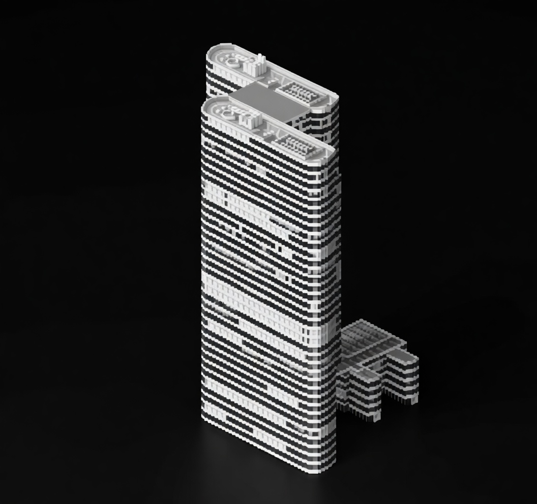 CCTV Headquarters Building Model free 3D printable STL