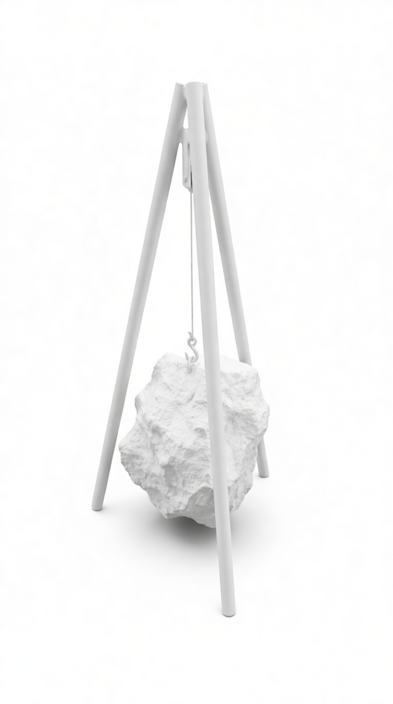 Rock Tripod Sculpture free 3D printable STL