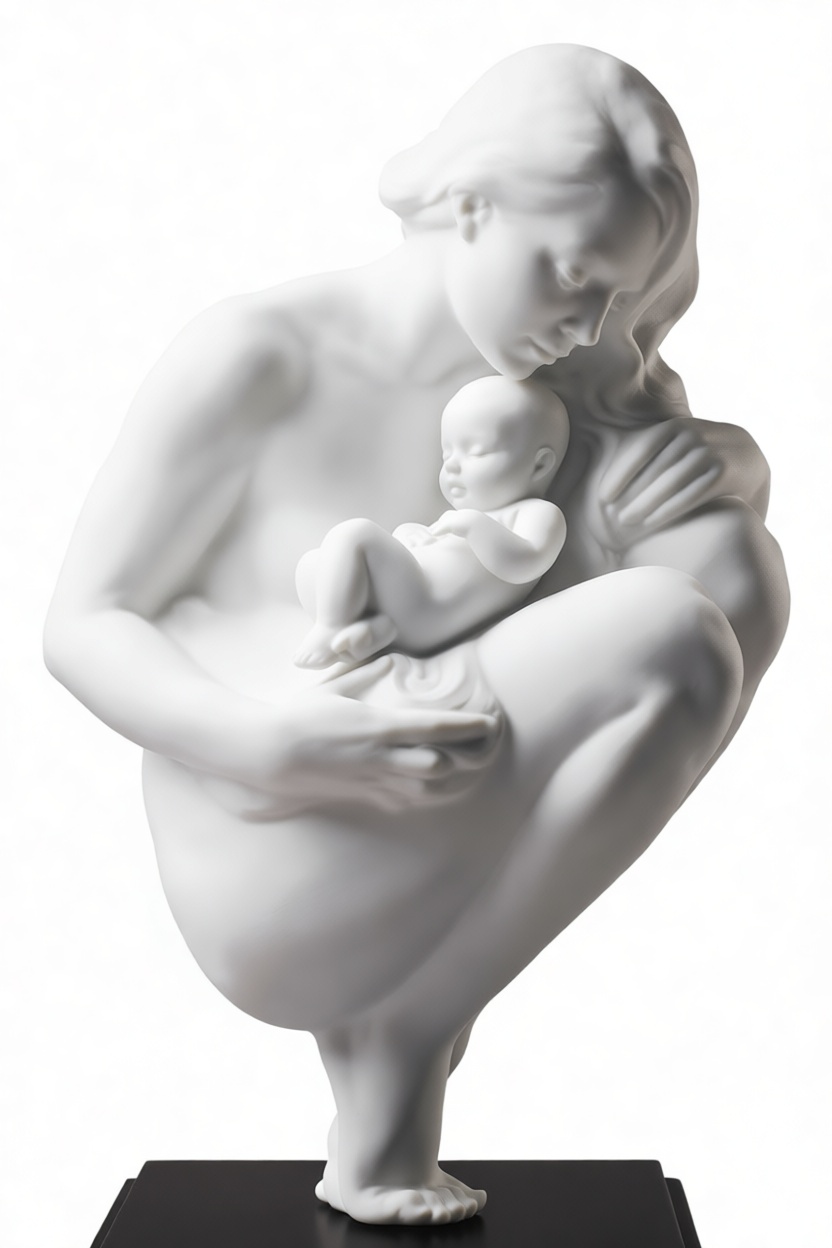 Mother and Child Sculpture free 3D printable STL