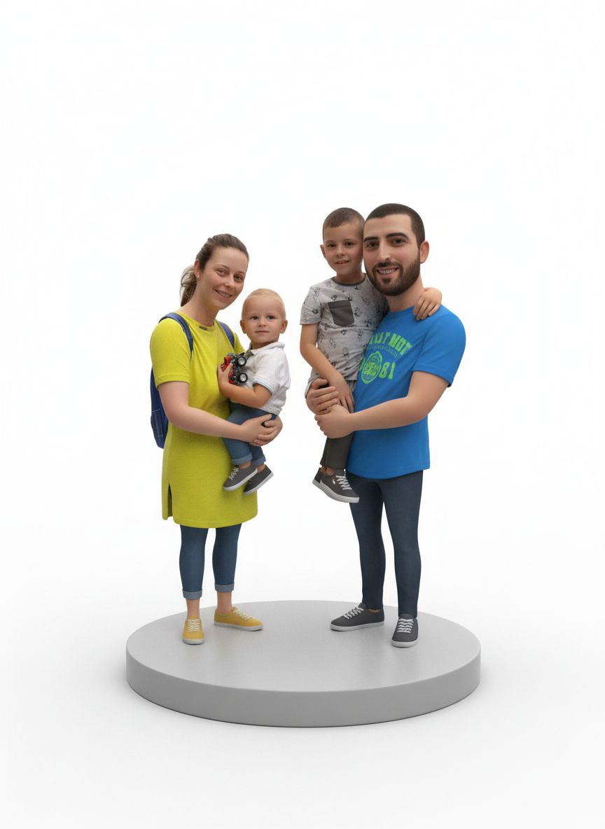 Family 3D Model free 3D printable STL