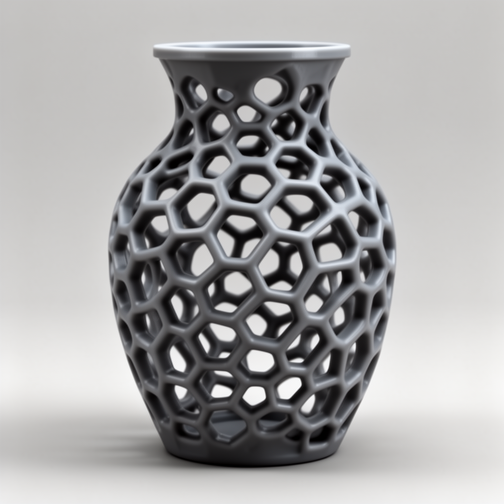 Voronoi Vase Sculpture free 3D printable STL