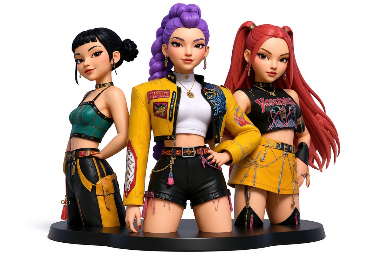 Stylized Trio Figurines free 3D printable STL