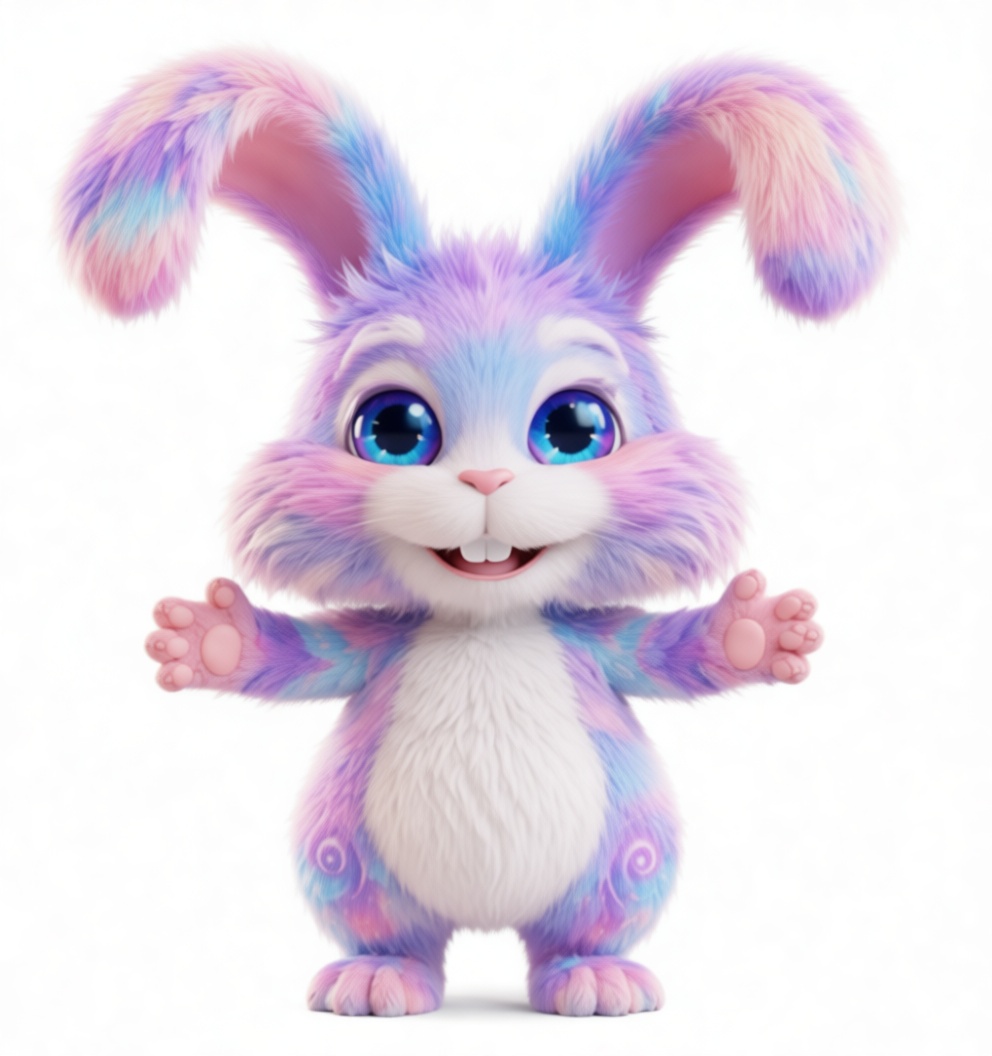 Colorful Bunny Figurine free 3D printable STL
