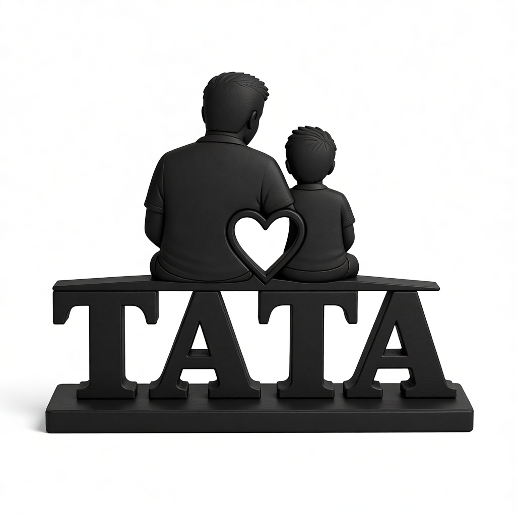 Father and Son Sculpture free 3D printable STL
