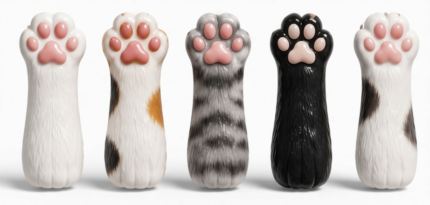 Cat Paw Stylus Figurines free 3D printable STL