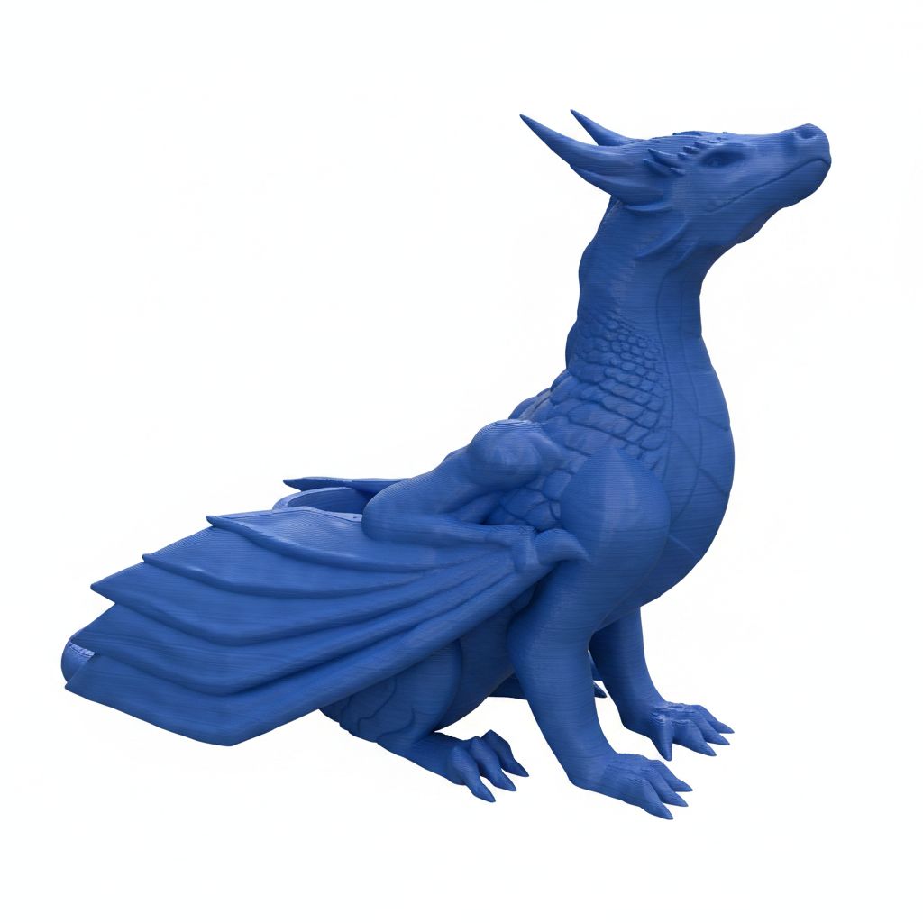 Cute Baby Dragon Figurine free 3D printable STL