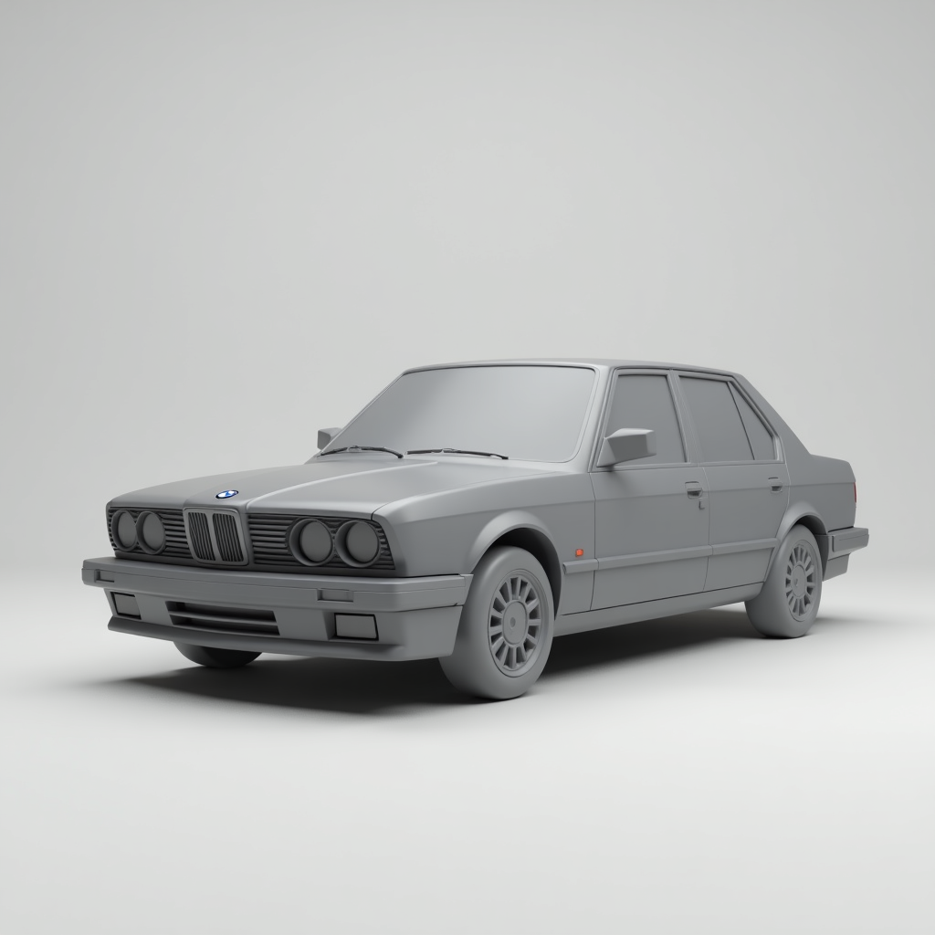 BMW E34 Sedan free 3D printable STL