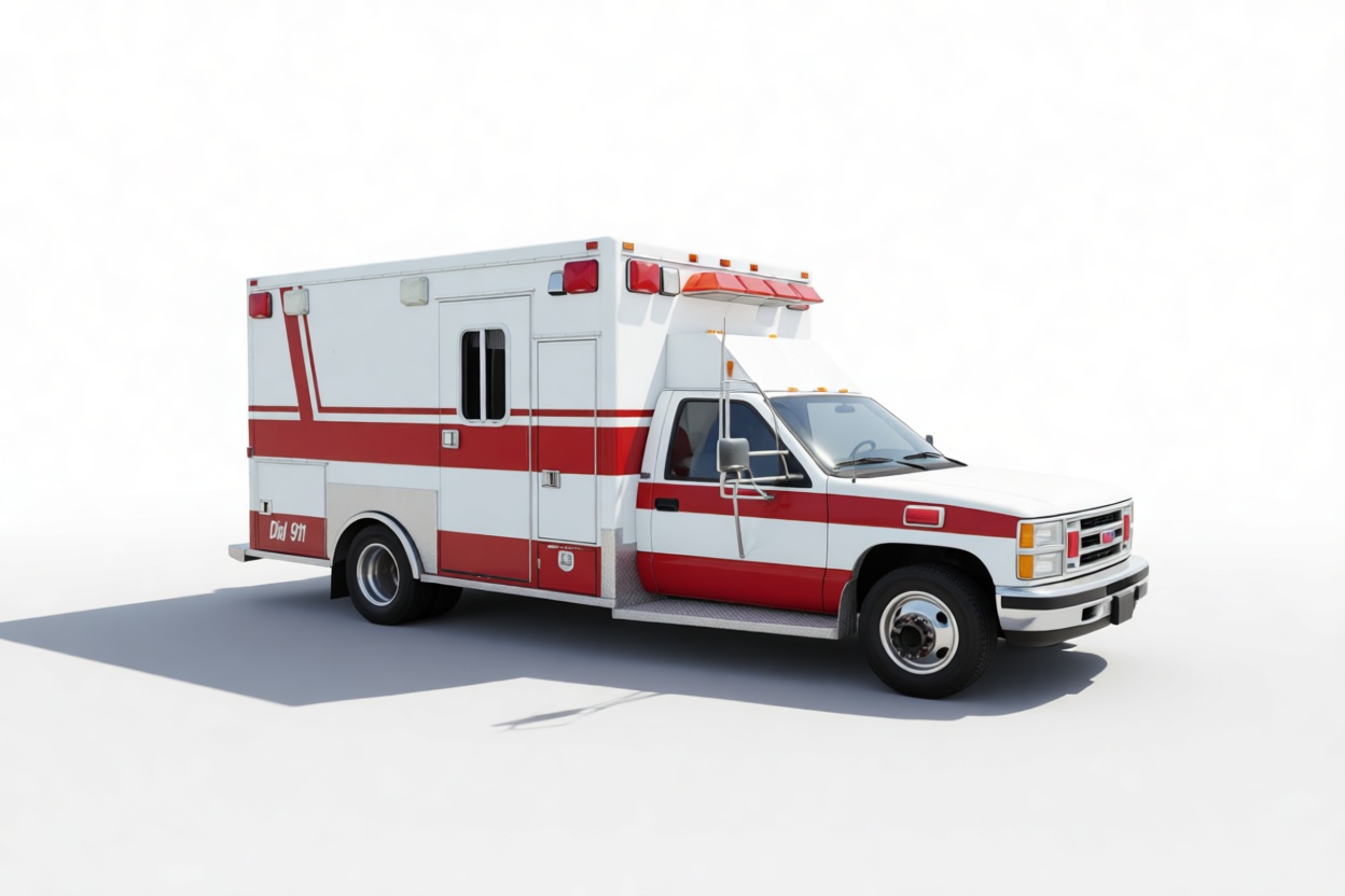 GMC Ambulance Model free 3D printable STL