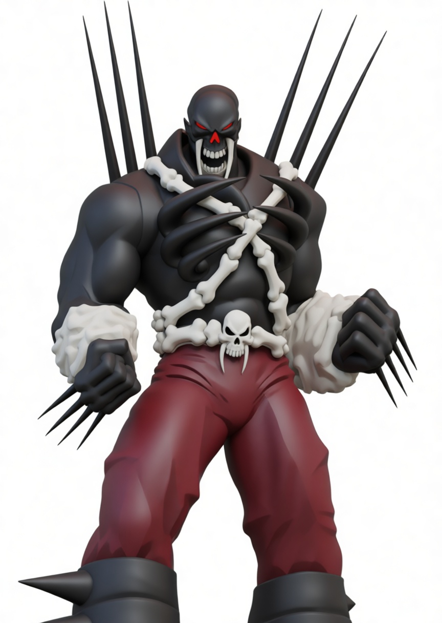 Venomized Wolverine Figurine free 3D printable STL
