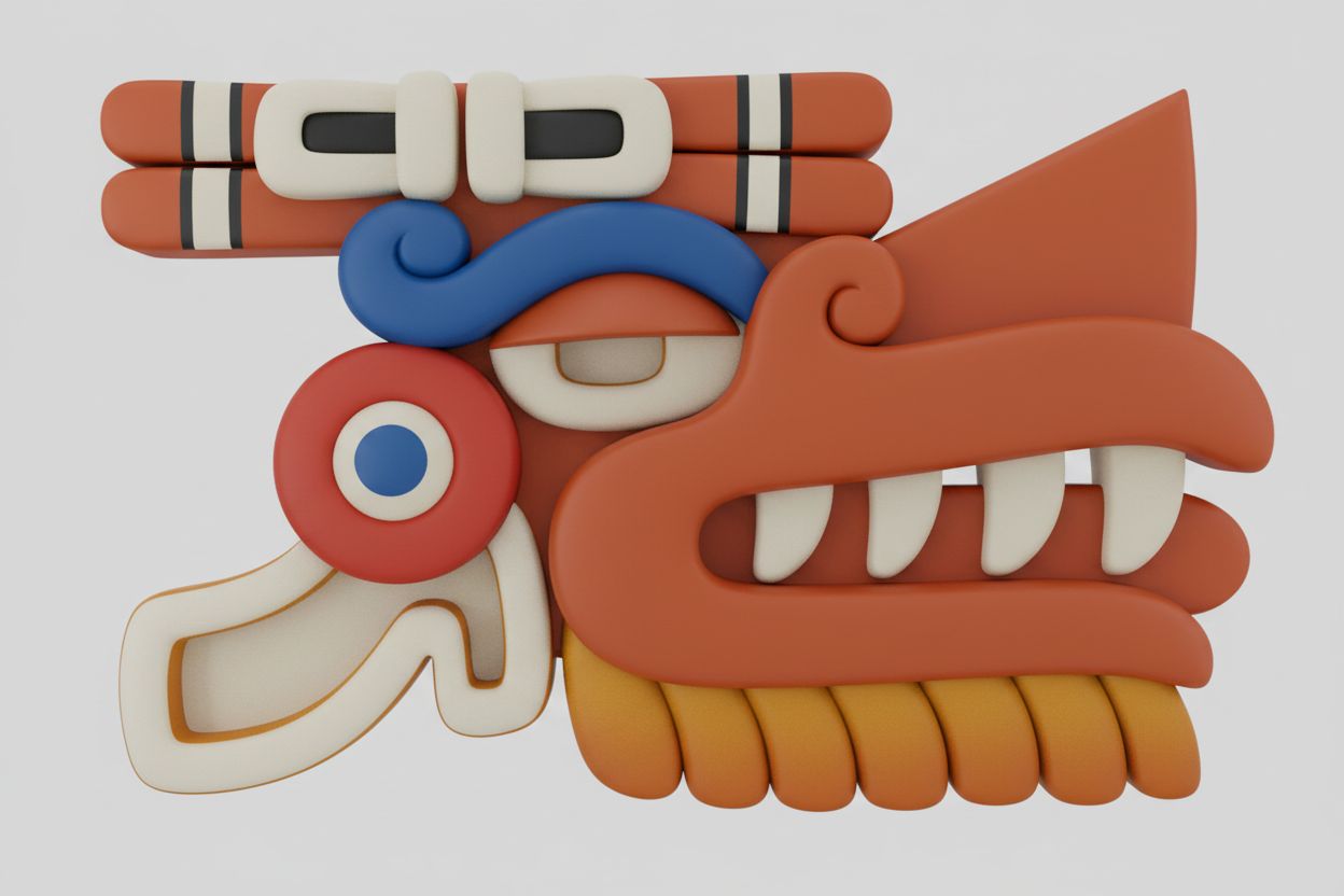 Quetzalcoatl Aztec Sculpture free 3D printable STL