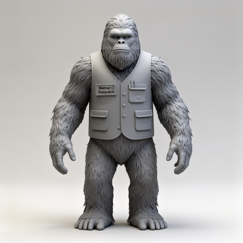 Sasquatch Walmart Figurine free 3D printable STL