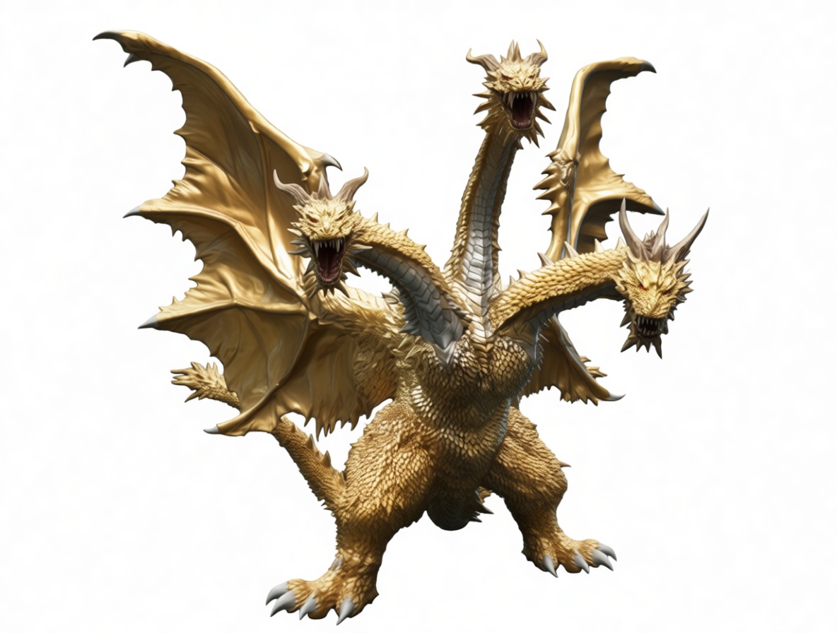 King Ghidorah Figurine free 3D printable STL