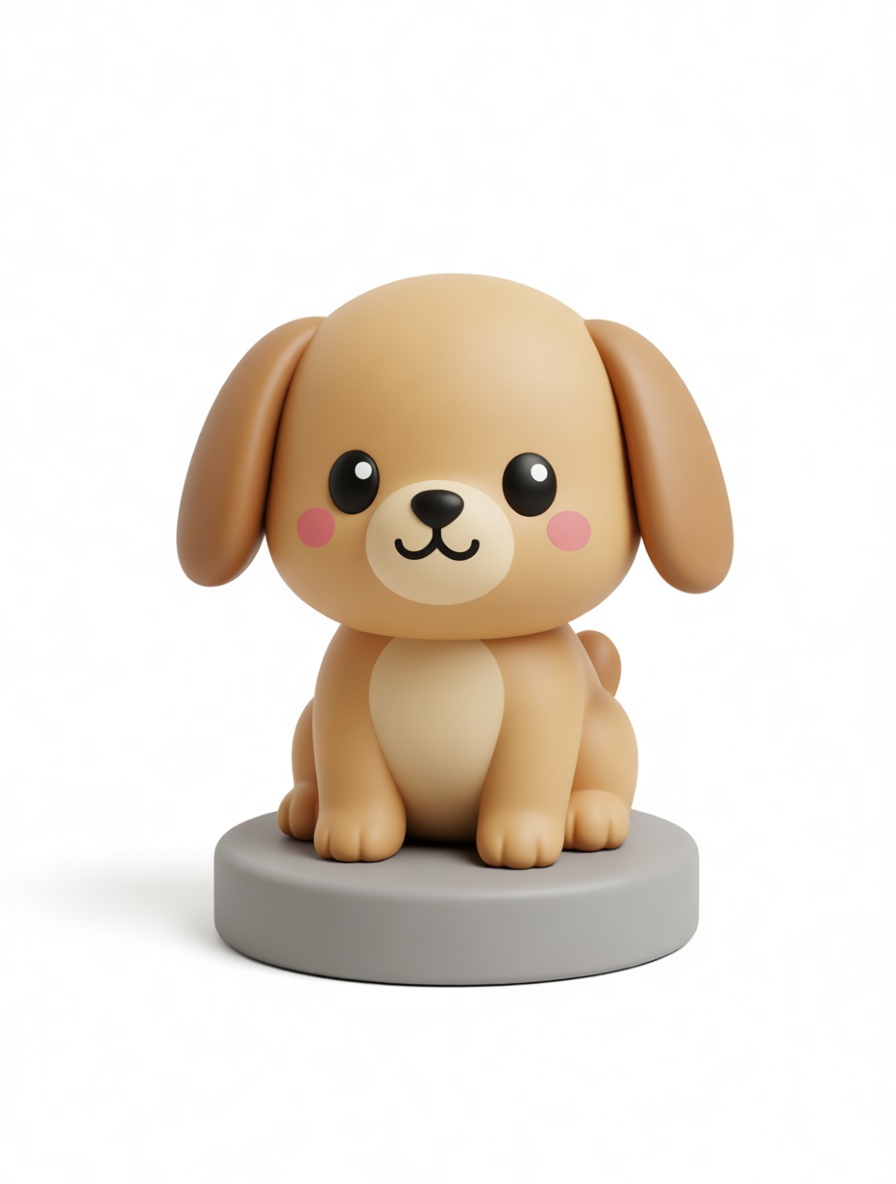 Cute Puppy Figurine free 3D printable STL