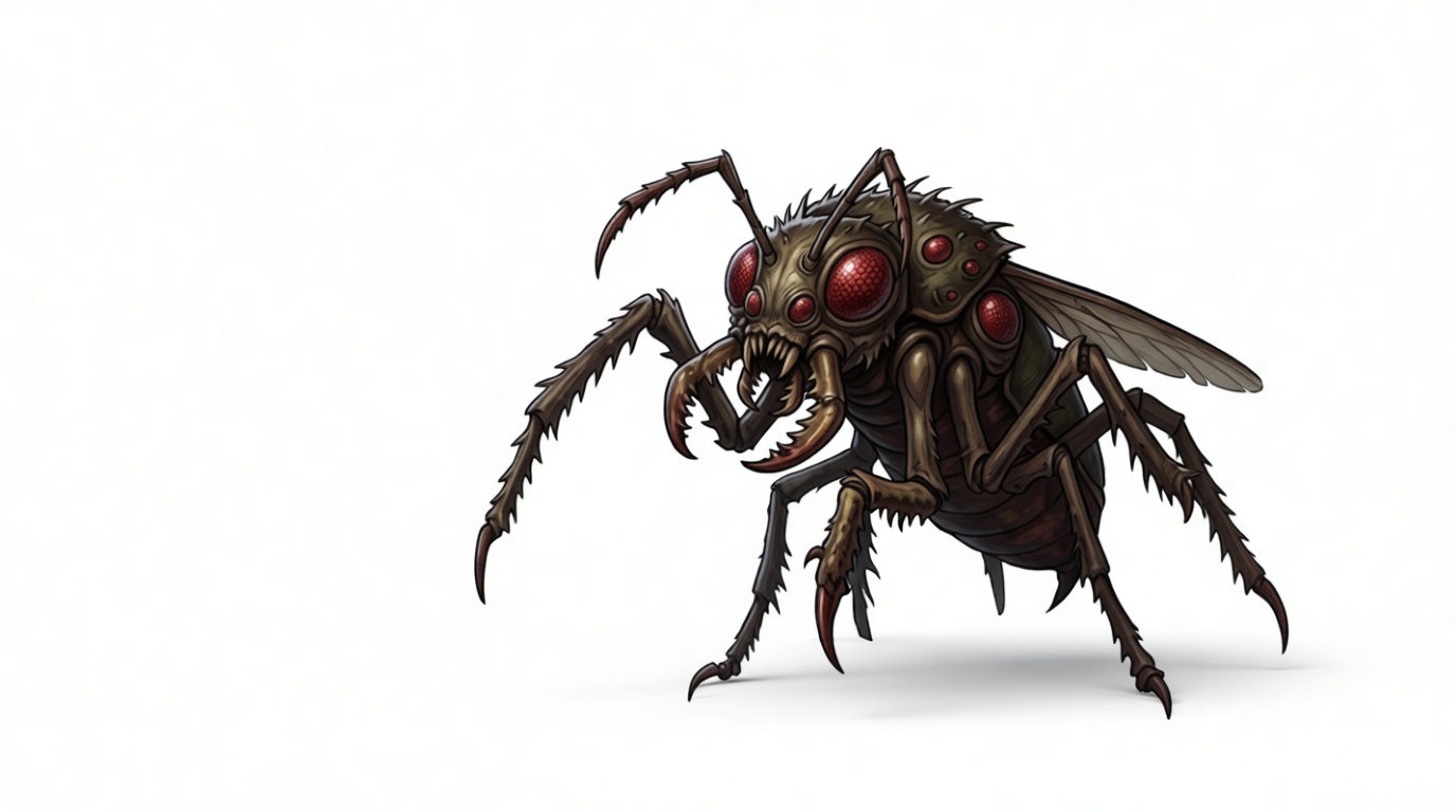 Giant Mutant Fly Figurine free 3D printable STL