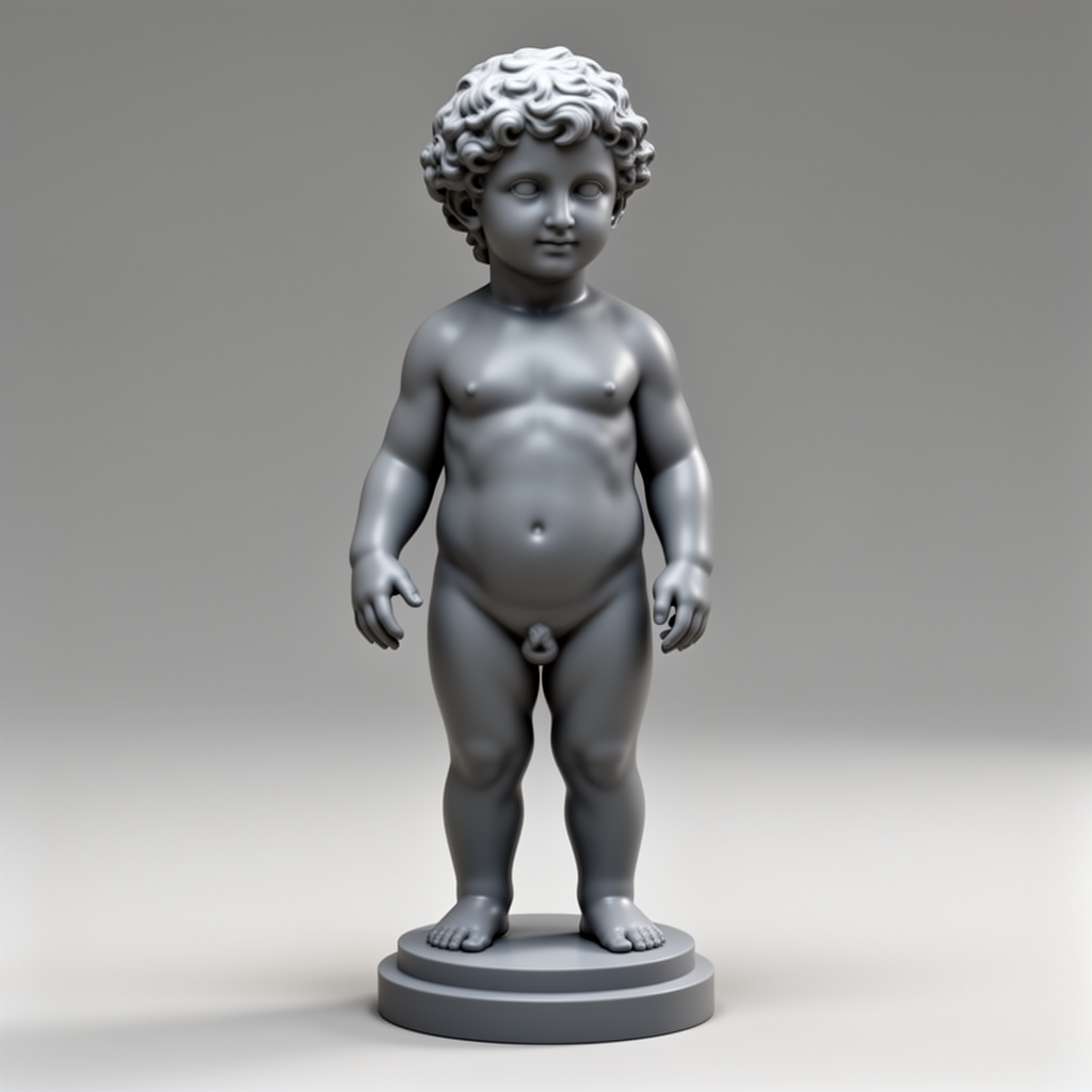 Classic Standing Child Figurine free 3D printable STL