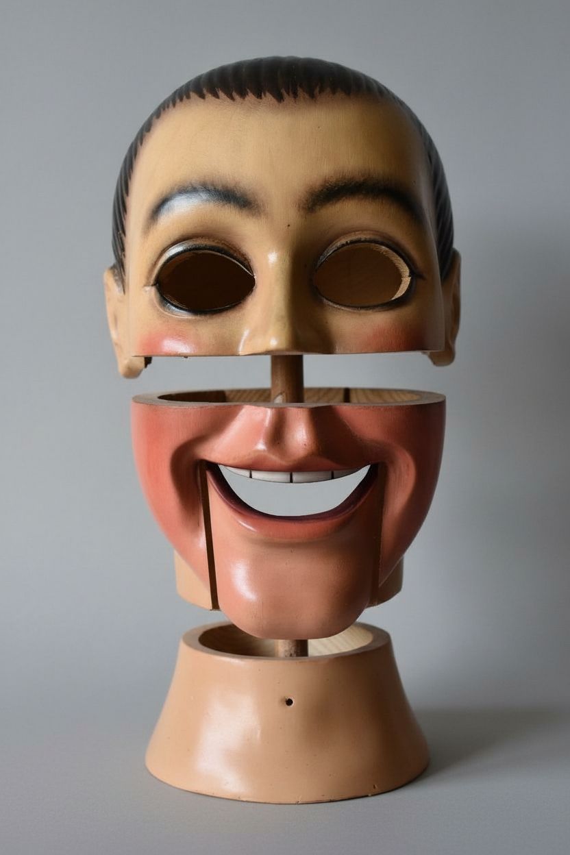 Vintage Ventriloquist Dummy Head free 3D printable STL