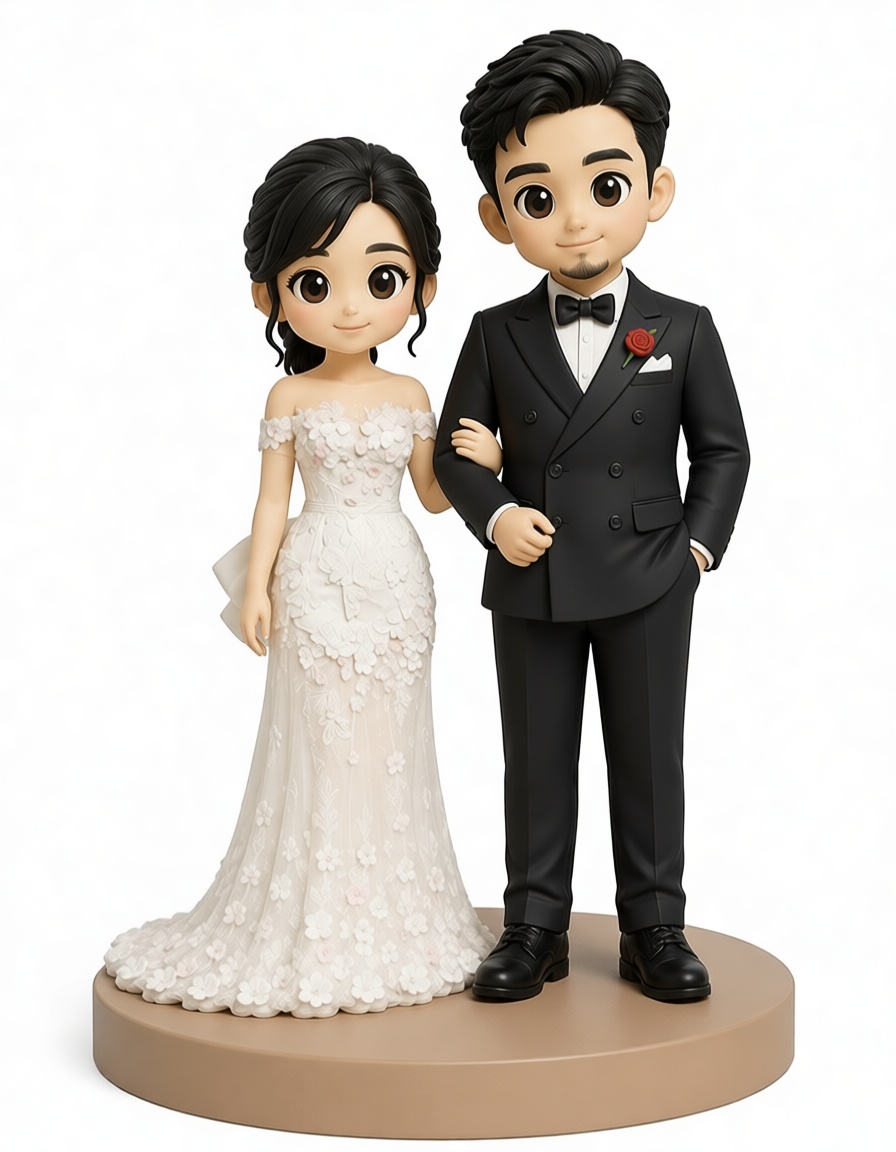 Wedding Couple Figurine free 3D printable STL