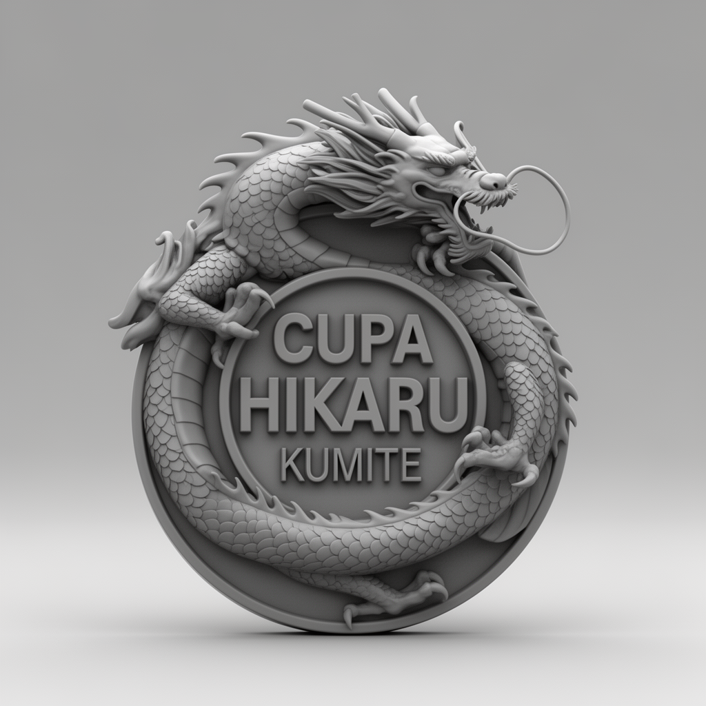 Dragon Karate Medal free 3D printable STL
