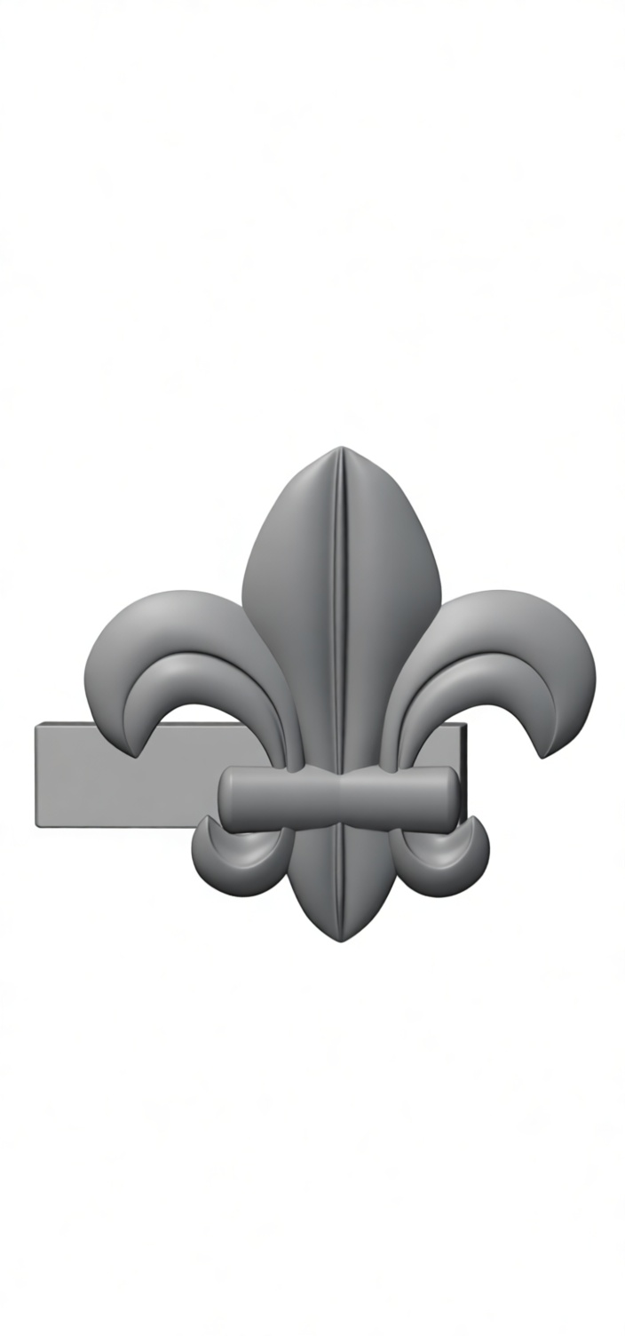 Fleur-de-Lis Ornament free 3D printable STL