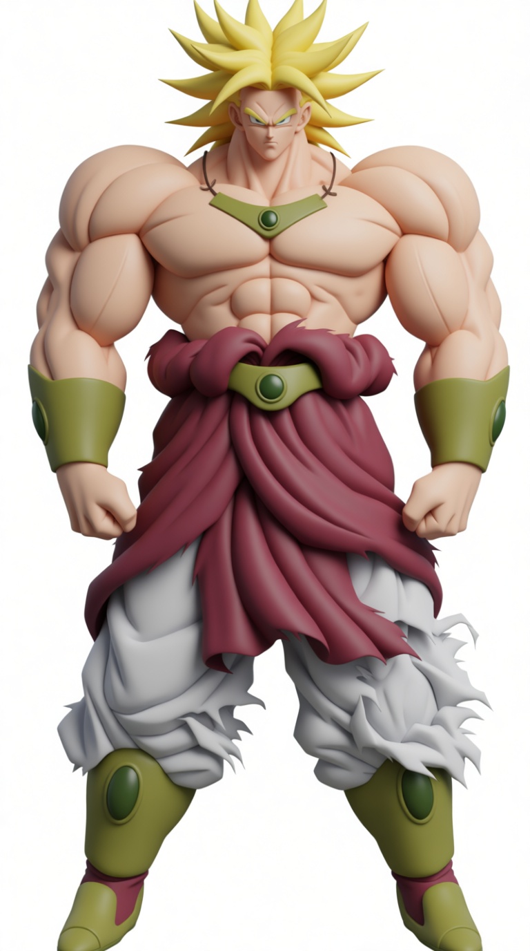 Broly Super Saiyan Figurine free 3D printable STL
