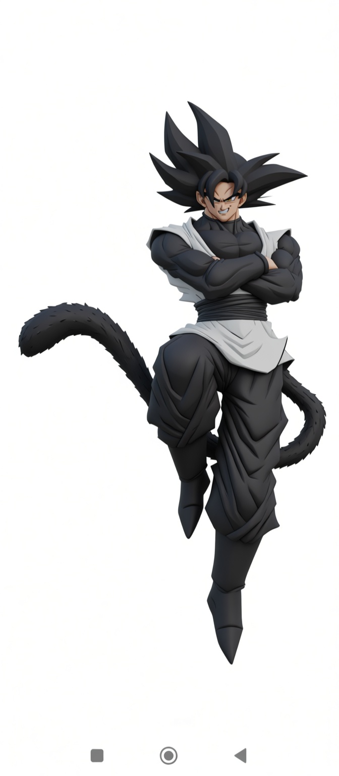 Goku Black Figurine free 3D printable STL