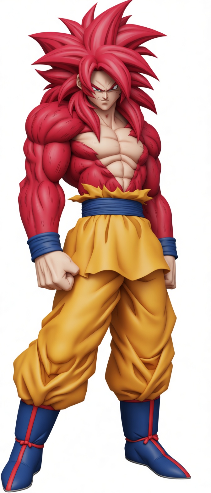 Goku Super Saiyan 4 Figurine free 3D printable STL