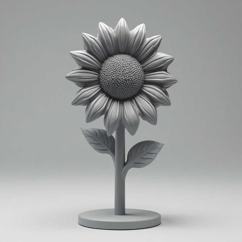 Sunflower Lego Model free 3D printable STL