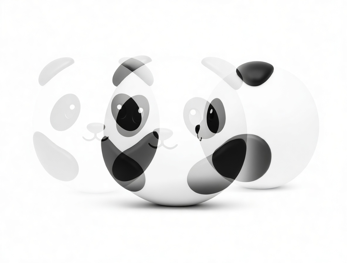 Panda Ball Figurine free 3D printable STL
